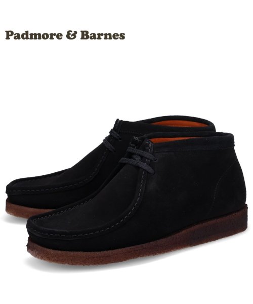 パドモア&バーンズ PADMORE&BARNES ワラビー ブーツ オリジナル メンズ ORIGINAL BOOT ブラック 黒 P404