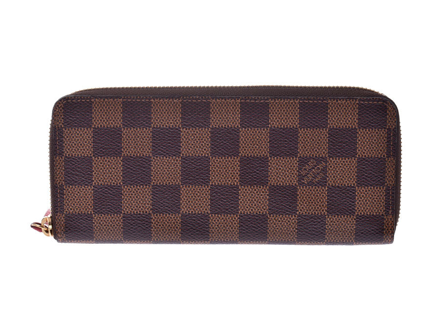 ルイヴィトン ダミエ ポルトフォイユ クレマンス スリーズ N60534 レディース 本革 長財布 Aランク LOUIS VUITTON 中古 