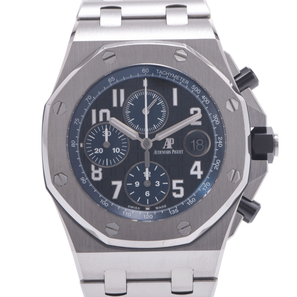 AUDEMARS PIGUET オーデマピゲ ロイヤルオーク オフショア クロノ 26470ST.OO.A028CR.01 メンズ SS 腕時計 自動巻き ブルー文字盤 Aランク 中古 