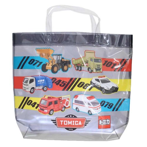 トミカ プールバッグ ビーチバッグ TOMICA マルヨシ ビニール 角型 海プール レジャー用品 キャラクター グッズ