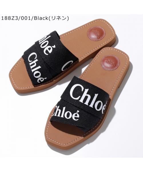 Chloe サンダル WOODY ウッディ CHC22U188Z3 ミュール リネン