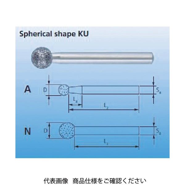 ルゲベルグ PFERD ダイヤモンドインターナルバー 6mm軸 120 DKU-A12-258965 1本 486-7220（直送品）