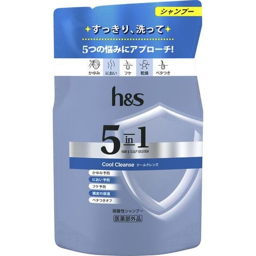 P&Gジャパン ｈ＆ｓ ５ｉｎ１ クールクレンズ シャンプー 詰替 ２９０Ｇ