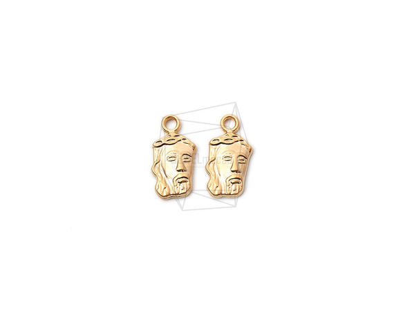 PDT-2057-MG【2個入り】フェースシェイプペンダント,Face Shape Pendant