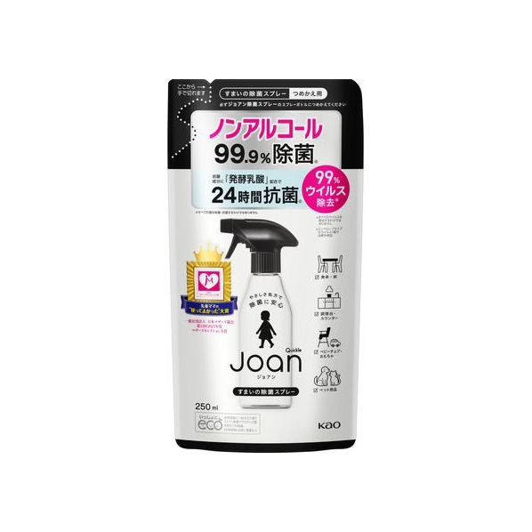 KAO クイックル Joan 除菌スプレー つめかえ用 250mL F373571