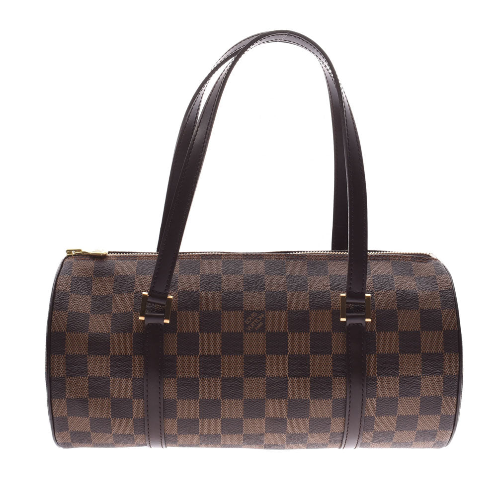 LOUIS VUITTON ルイヴィトン ダミエ パピヨンGM ブラウン N51303 レディース ダミエキャンバス ハンドバッグ Aランク 中古 