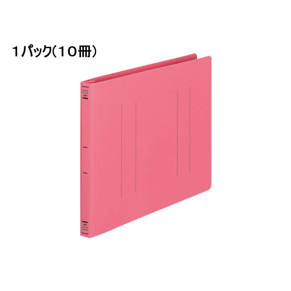 コクヨ フラットファイルPP A4ヨコ とじ厚15mm ピンク 10冊 1パック(10冊) F835885-ﾌ-H15P