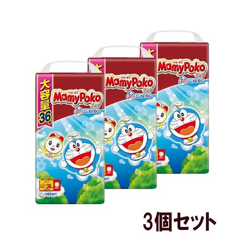 ユニ・チャーム マミーポコパンツ ドラえもん ビッグ大 36枚 【3個セット販売】