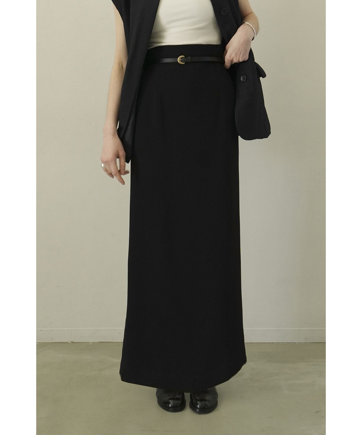 クラネ/HIGH WAIST STRAIGHT MAXI SKIRT