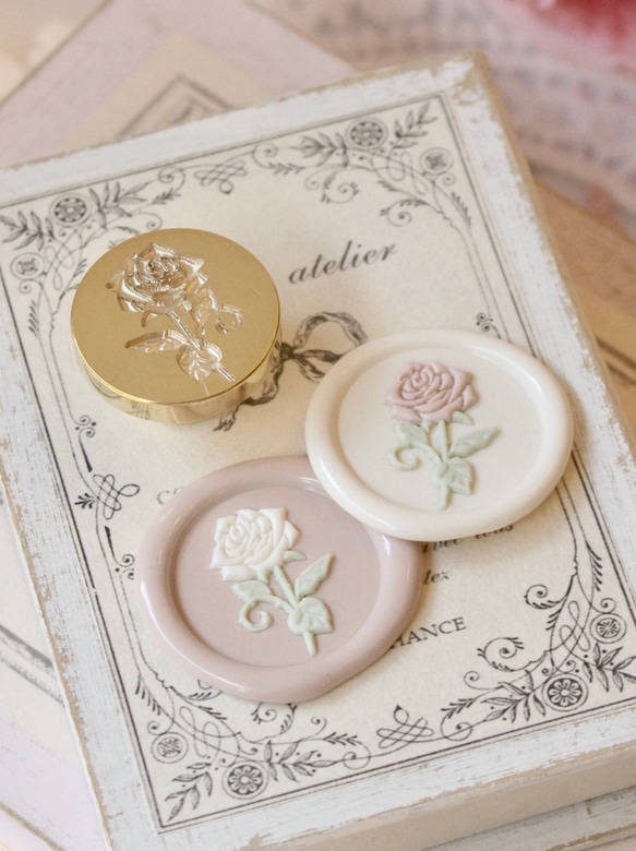 Wax seal stamp │ 薔薇 / Rose │ シーリングスタンプ【25mm】