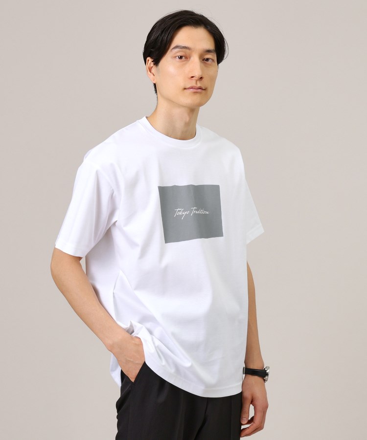 タケオキクチ/【日本製/プリントT】ラフタッチ ボックスプリント Tシャツ