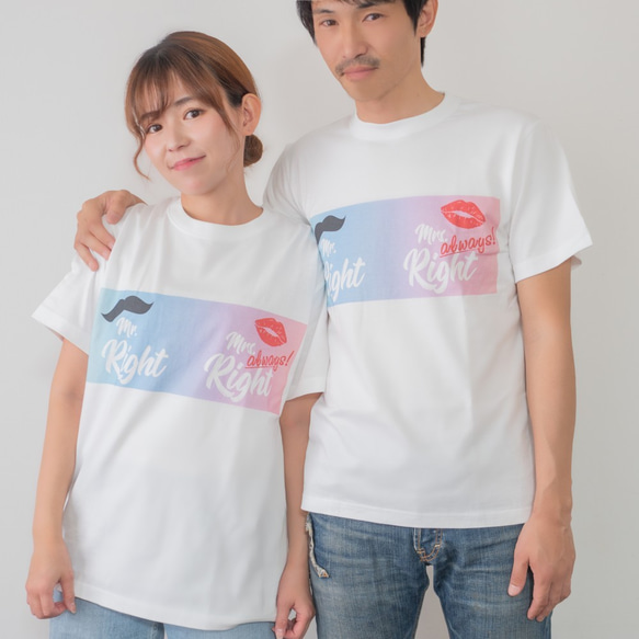 ペアTシャツ2枚セット/セルフ前撮り♡ウェルカスペースにも【送料無料】