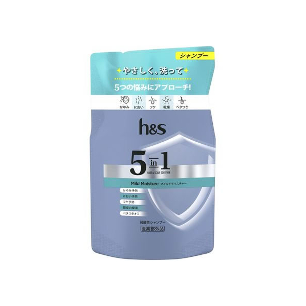 Ｐ＆Ｇ h&s 5in1 マイルドモイスチャーシャンプー 替 290g FC501PY