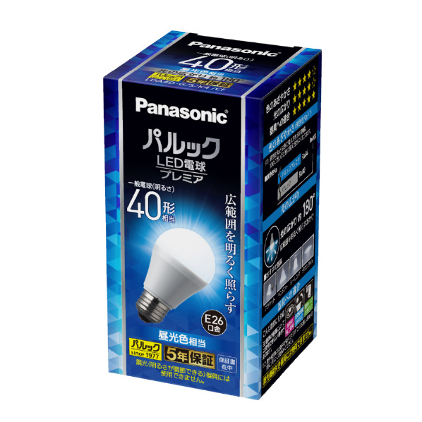 パナソニック LED電球 E26口金 全光束485lm(4．2W一般電球タイプ 広配光タイプ) 昼光色相当 パルック プレミア LDA4DGSK4CF