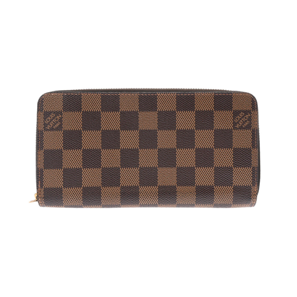 LOUIS VUITTON ルイヴィトン ダミエ ジッピーウォレット ブラウン N41661 レディース ダミエキャンバス 長財布 Aランク 中古 