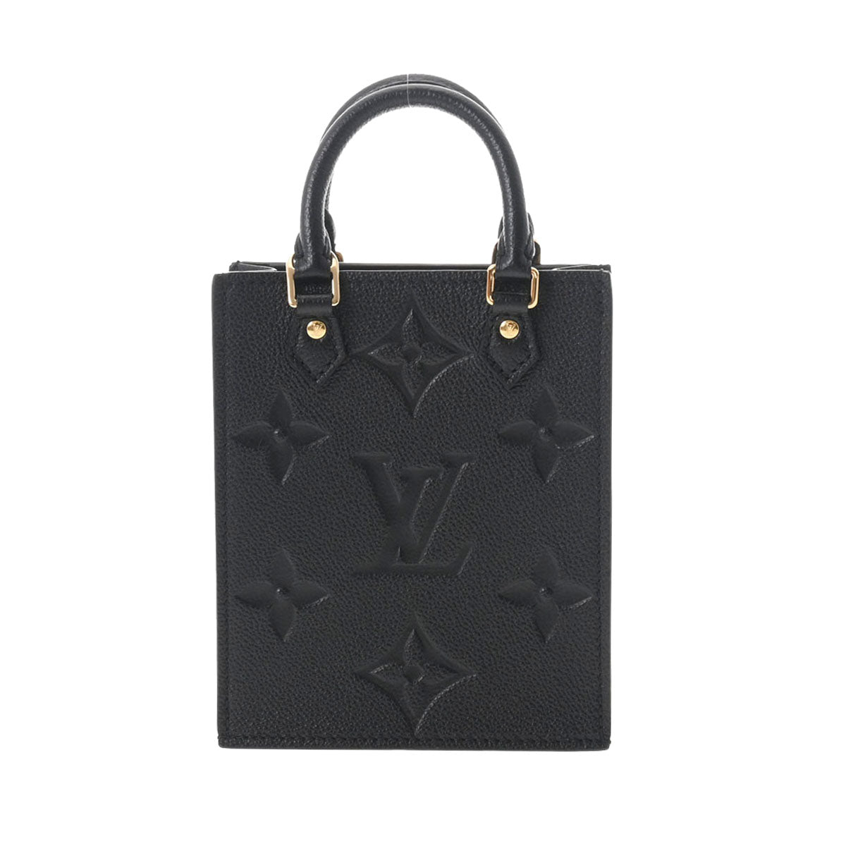 LOUIS VUITTON ルイヴィトン モノグラム プティット サックプラ 2WAYバッグ ノワール M81417 レディース モノグラムアンプラント ハンドバッグ 新同 中古 