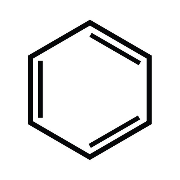 ベンゼン環 理系 イラストはんこ  認印