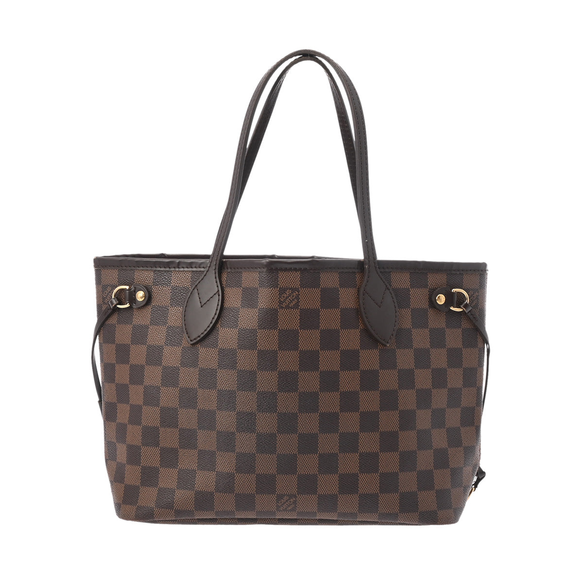 LOUIS VUITTON ルイヴィトン ダミエ ネヴァーフル PM ブラウン N51109 レディース ダミエキャンバス ハンドバッグ Bランク 中古 