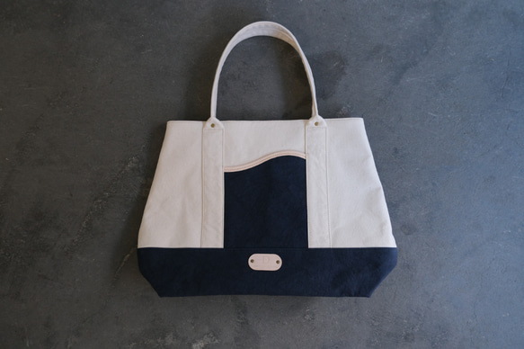 【受注生産】tote bag 　navy