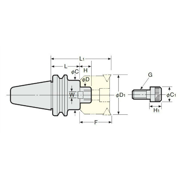 日研工作所 ショルダーカッタアーバ BT30-FMC22-40 1台（直送品）