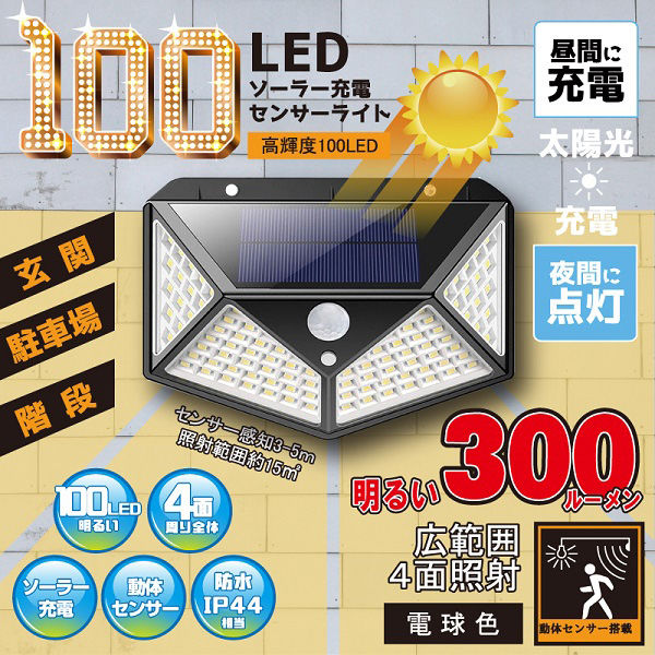 三和 100LEDセンサーライト