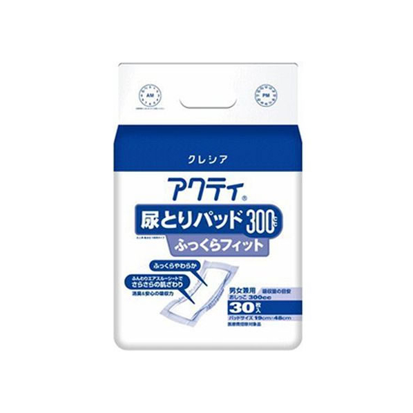 クレシア アクティ 尿とりパッド 300 ふっくらフィット 30枚 FCR6743