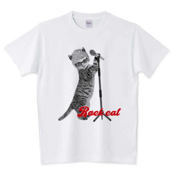 【Tシャツ】Rock cat Black