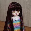 BJD 1/3 1/4  1/6人形 ドール用ウィッグ カツラ 耐熱 ハンドメイドzxww-341