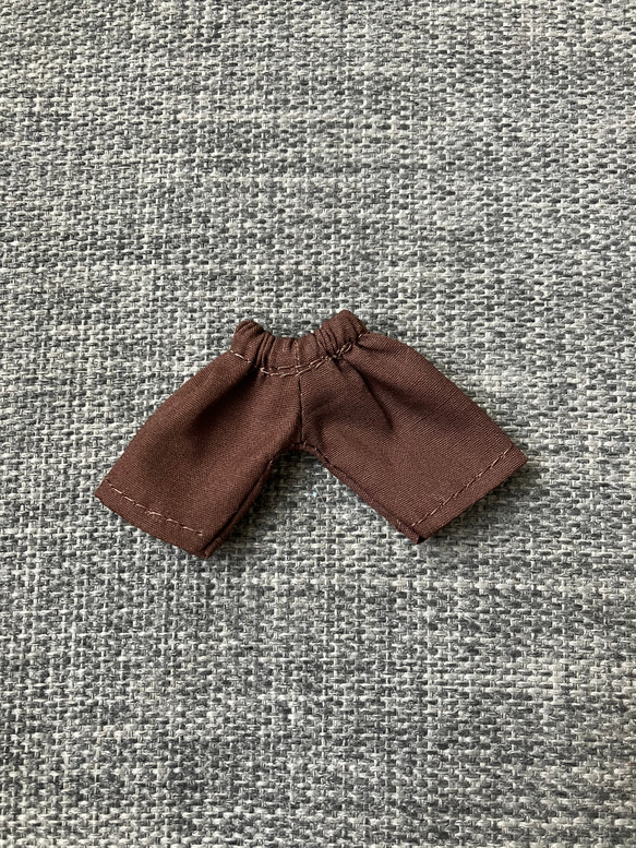 オビツ11 cottonのハーフパンツ　brown