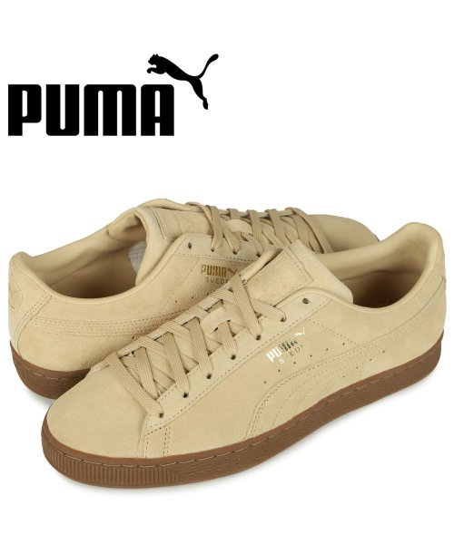 PUMA プーマ スウェード ガム スニーカー メンズ スエード SUEDE GUM ベージュ 381174－02