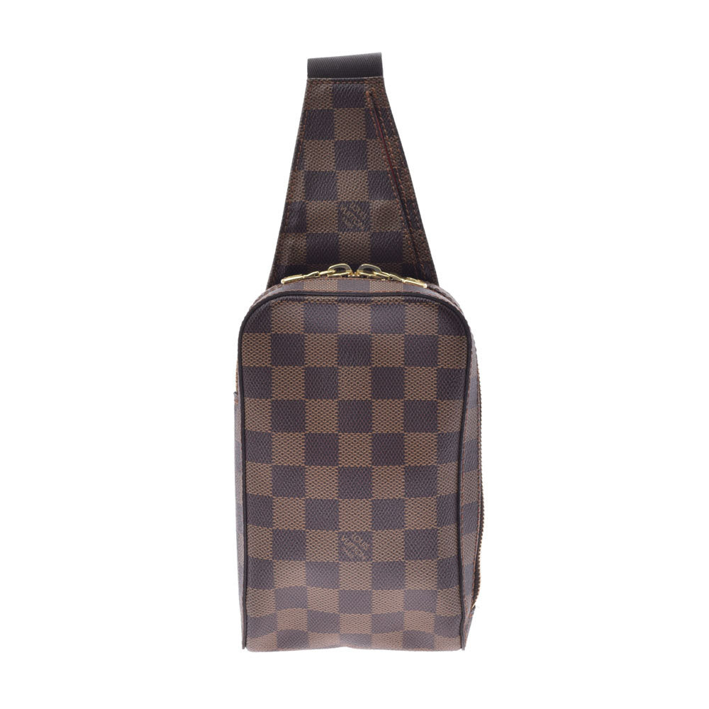 LOUIS VUITTON ルイヴィトン ダミエ ジェロニモス  ブラウン N51994 ユニセックス ダミエキャンバス ボディバッグ ABランク 中古 