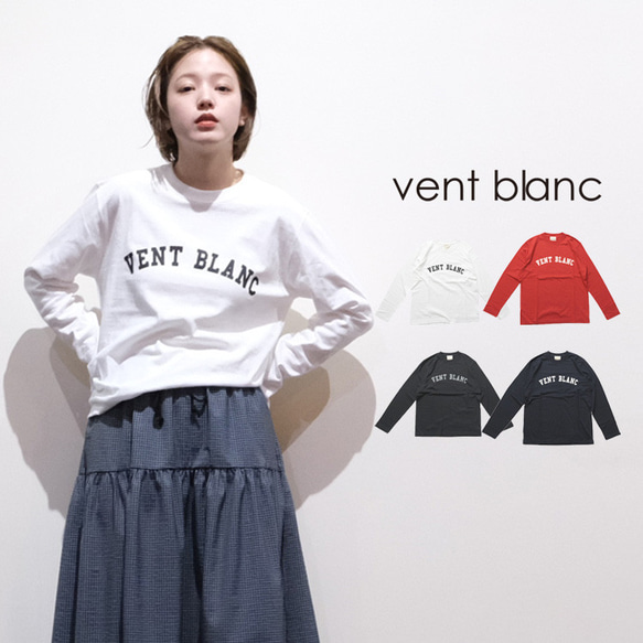 VENT BLANC PRINT T プリントロンT vent blanc VC243752 ヴァンブラン