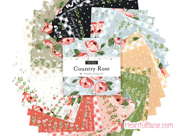 USAコットン moda charmpack 42枚セット Country Rose