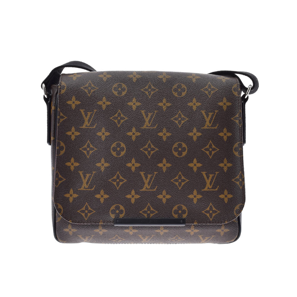 LOUIS VUITTON ルイヴィトン モノグラム マカサー ディストリクト PM ブラウン M40935 メンズ モノグラムマカサー ショルダーバッグ ABランク 中古 