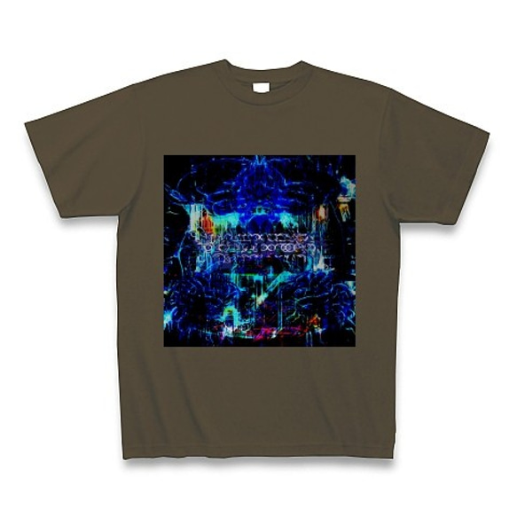 有効的異常症候群脳神経陸◆アート◆文字◆ロゴ◆ヘビーウェイト◆半袖◆Tシャツ◆オリーブ◆各サイズ選択可