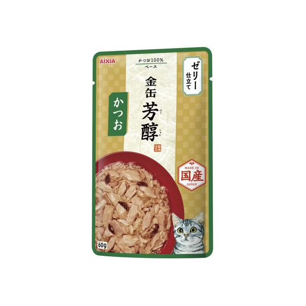 アイシア 金缶 芳醇 かつお ゼリー仕立て 60g FCT8633-GHP-2