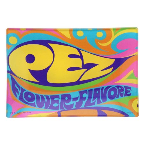 PEZ 卓上収納 ガラス小物トレイ B カラフルデザイン お菓子パッケージ サンスター文具 デスク 収納 整理 かわいい グッズ