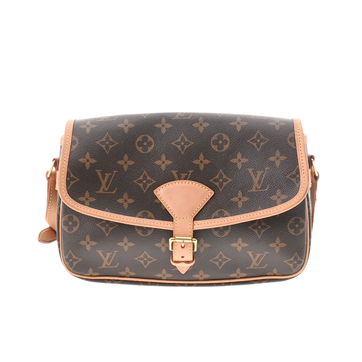 LOUIS VUITTON ルイヴィトン モノグラム ソローニュ ブラウン M42250 レディース モノグラムキャンバス ショルダーバッグ ABランク 中古 