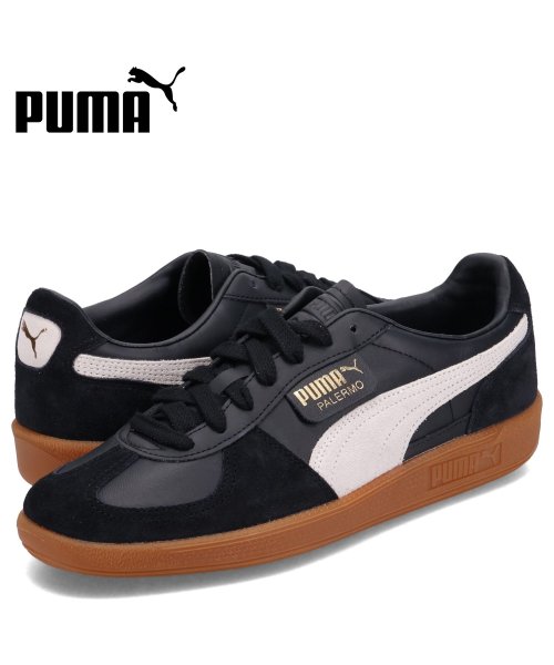 PUMA プーマ スニーカー パレルモ レザー メンズ PALERMO LEATHER ブラック 黒 396464－03