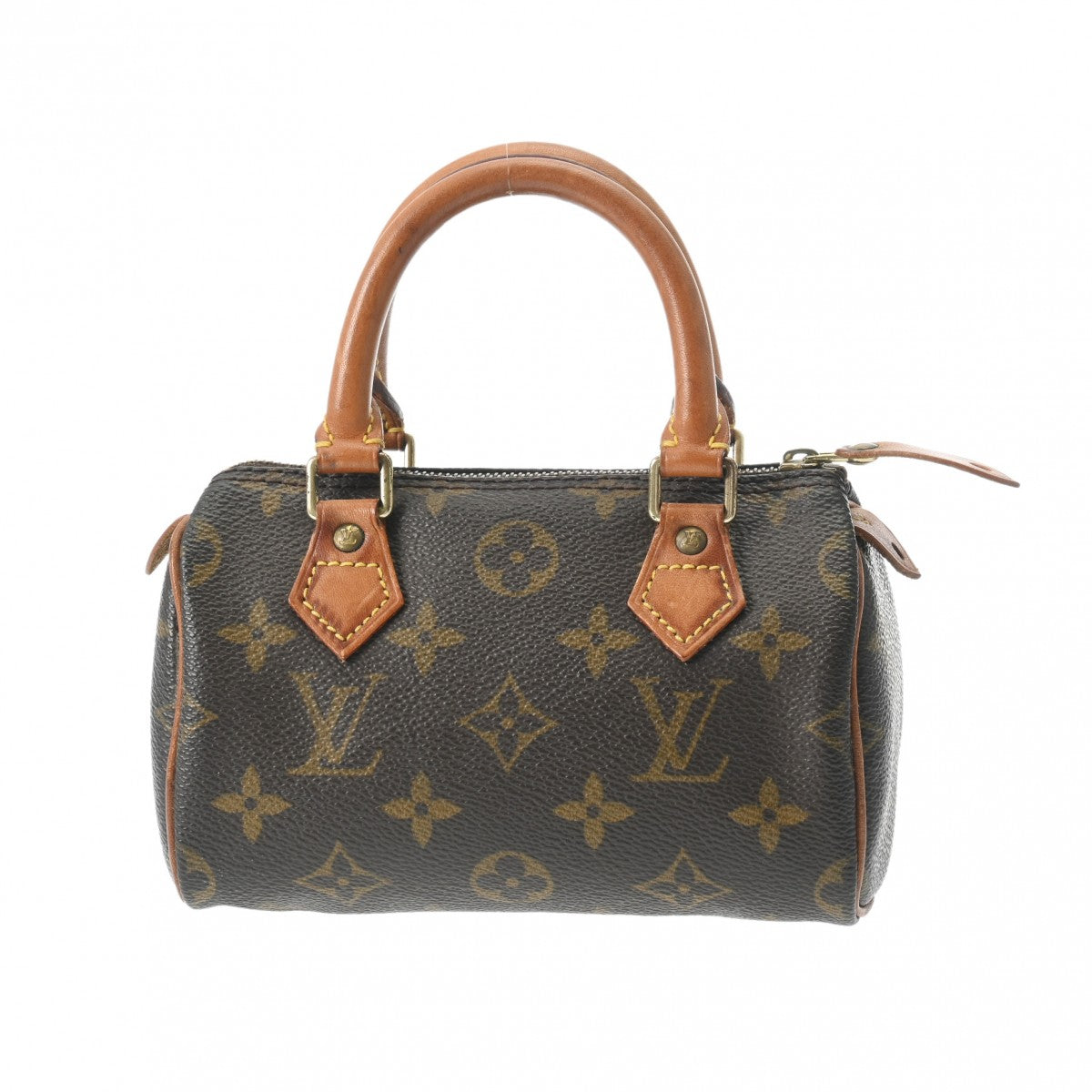 LOUIS VUITTON ルイヴィトン モノグラム ミニ スピーディ ブラウン M41534 レディース モノグラムキャンバス ハンドバッグ Bランク 中古 