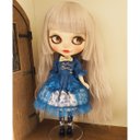 ネオブライス ウィッグ 姫バングソバージュ ローズシルバー 10インチ/ドール Blythe