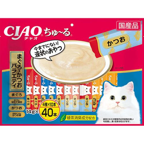 いなばCIAO ちゅ～る 40本入り まぐろ・かつおバラエティ