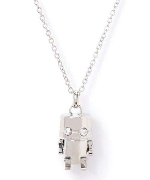 【UNISEX】PLUG IN CZ ネックレス ROBOT