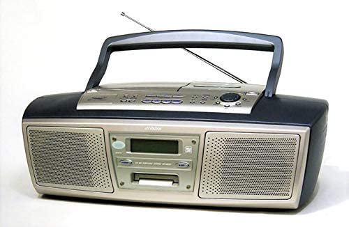 Victor ビクター JVC RC-MD33 (オイスターグレー) CD/MDポータブルシステム （ラジカセ形状タイプ）【中古品】