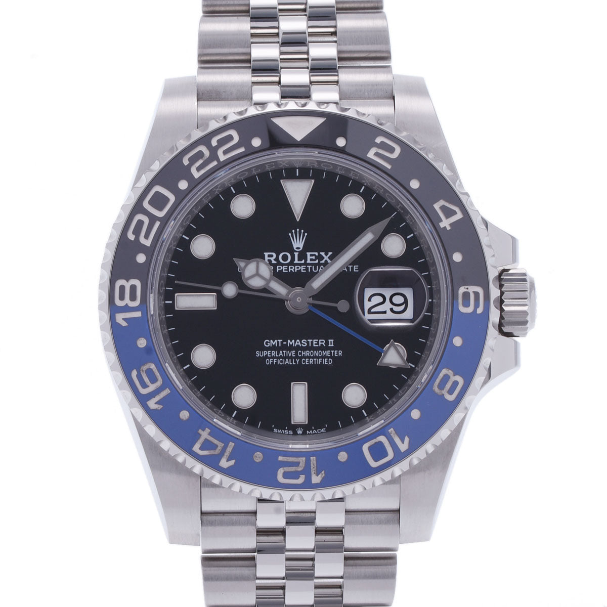 ROLEX ロレックス GMTマスター2  126710BLNR メンズ SS 腕時計 自動巻き 黒文字盤 Aランク 中古 