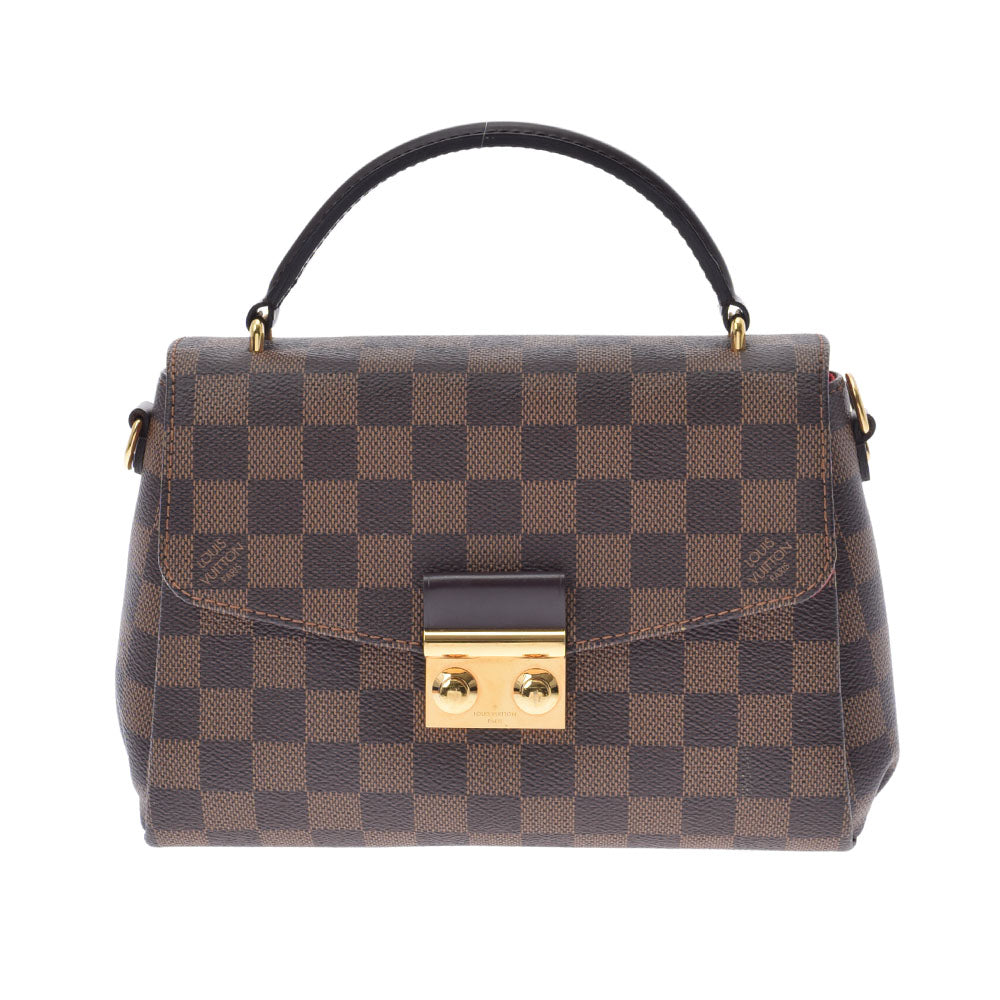 LOUIS VUITTON ルイヴィトン ダミエ クロワゼット  ブラウン N53000 レディース ダミエキャンバス ハンドバッグ Aランク 中古 