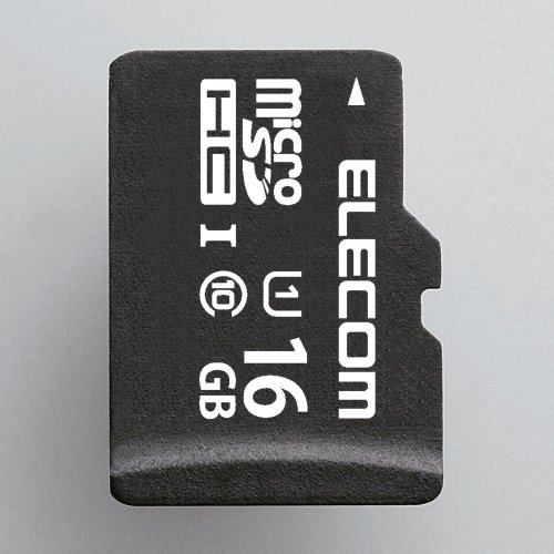 【推奨品】エレコム MF-DMR016GUL microSDHCメモリカード(UHS-I対応) 16GB