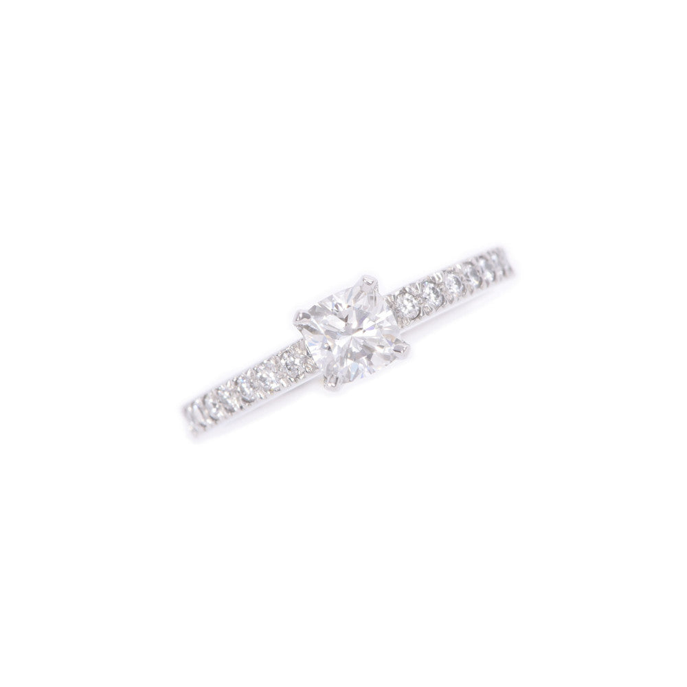 TIFFANY&Co. ティファニー 一粒ダイヤ ダイヤ0.38ct F-VS1-EX 9号 レディース Pt950プラチナ リング・指輪 Aランク 中古 