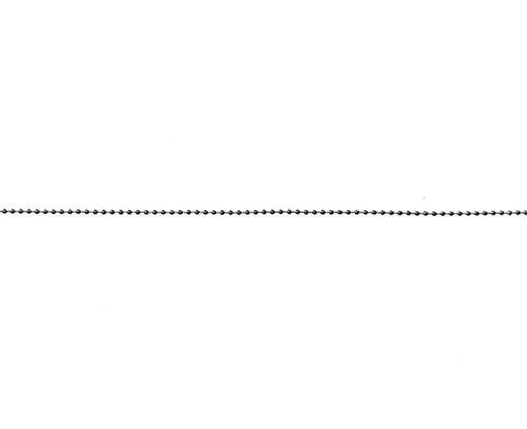 Sv925《10㎝切り売り》幅1mm【ボールチェーン】⑬