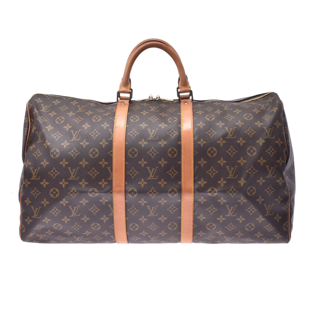 LOUIS VUITTON ルイヴィトン モノグラム キーポル55 ブラウン M41424 ユニセックス モノグラムキャンバス ボストンバッグ Bランク 中古 